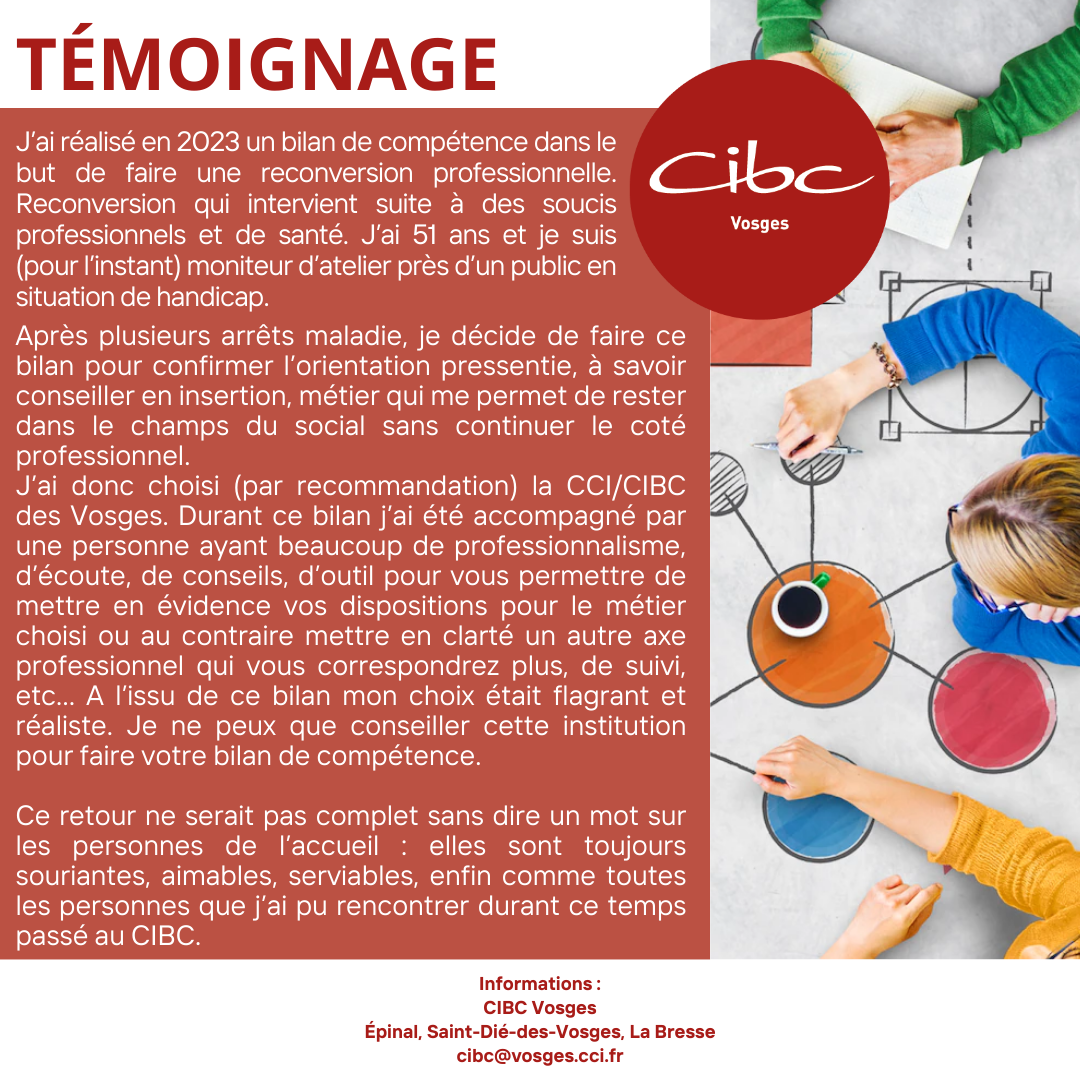 CIBC Témoignages