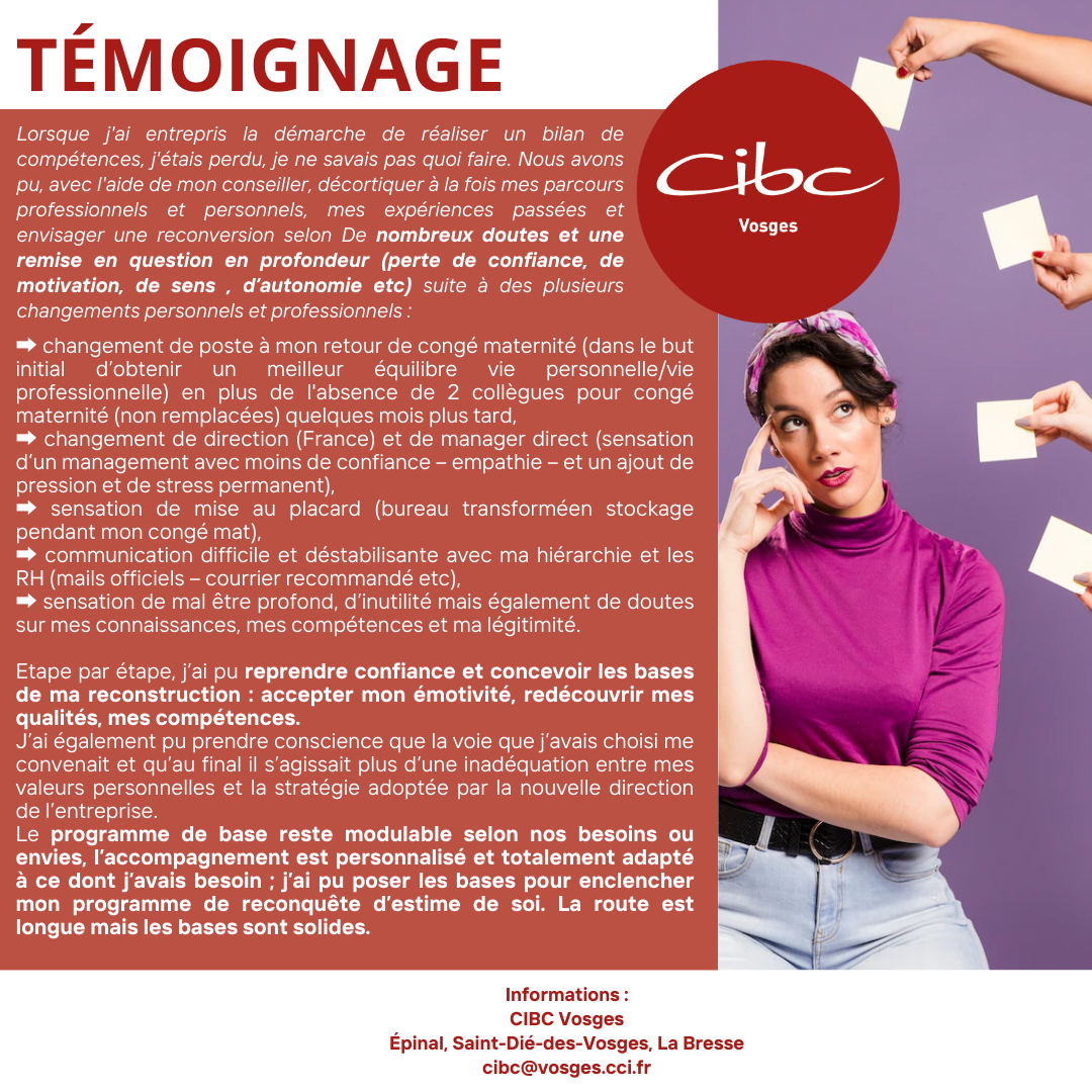 CIBC Témoignage